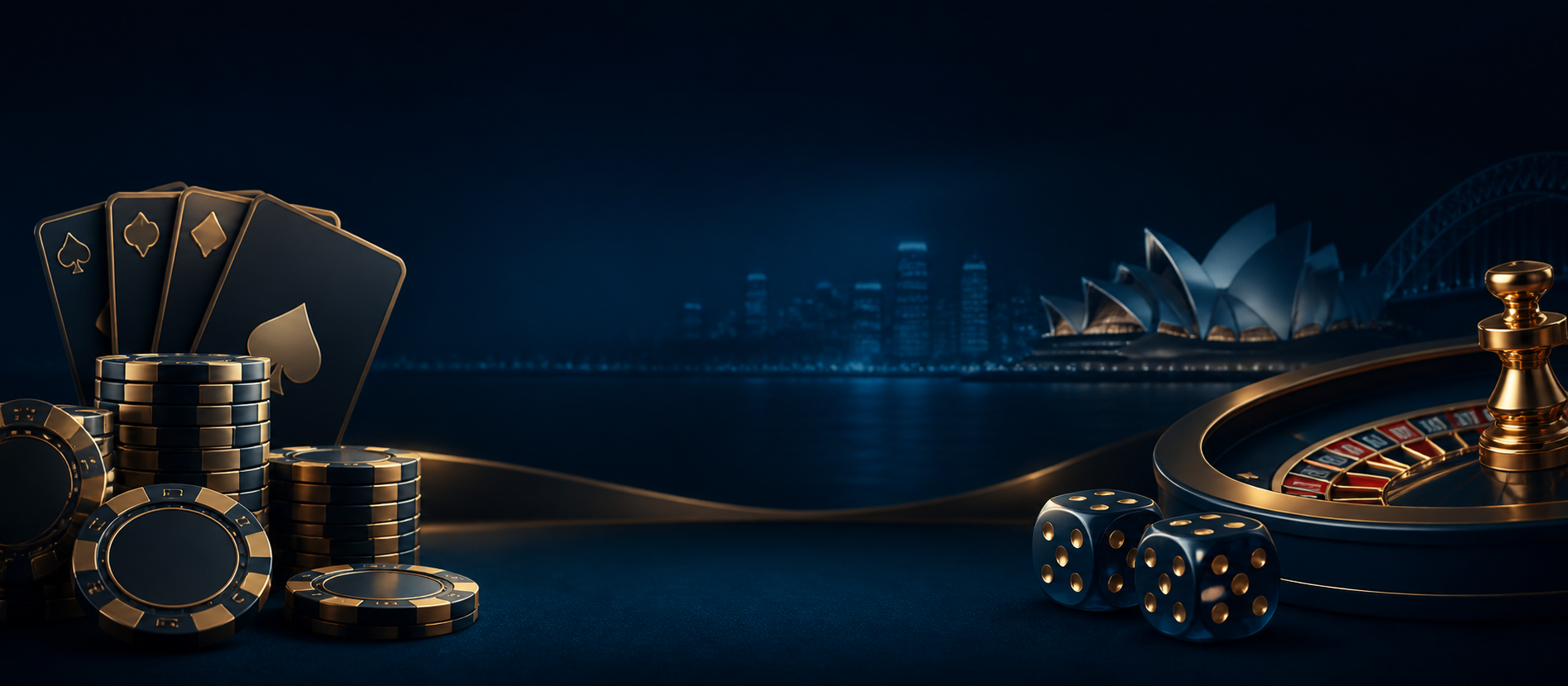 Premium Australian online casino games with the Sydney skyline